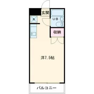 ワンルーム 間取り図
