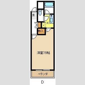 1K 間取り図