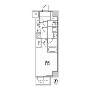1K 間取り図