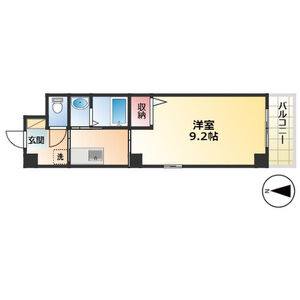 1DK 間取り図