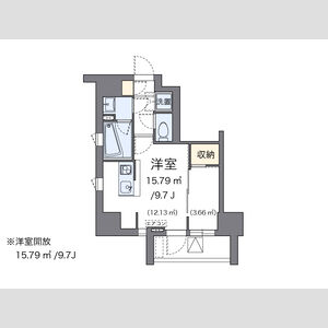 ワンルーム 間取り図