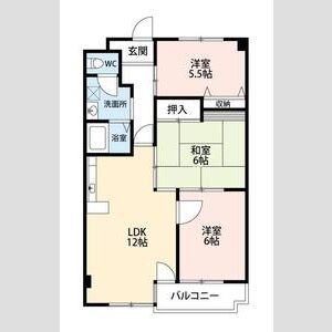 3LDK 間取り図