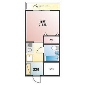 1K 間取り図