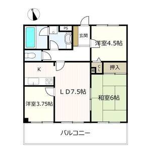 3LDK 間取り図