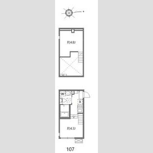 ワンルーム 間取り図