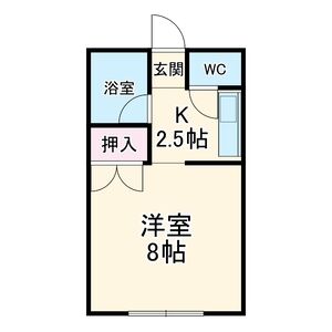 1K 間取り図