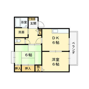 2DK 間取り図