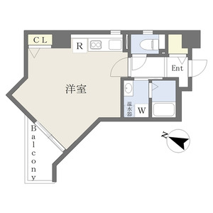 ワンルーム 間取り図