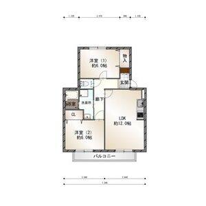2LDK 間取り図