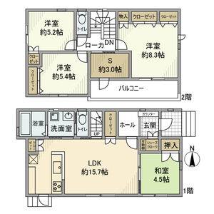 4LDK 間取り図