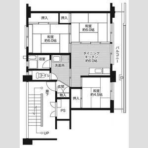 3DK 間取り図