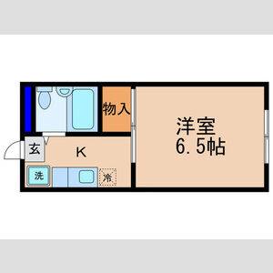 1K 間取り図