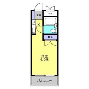 1K 間取り図