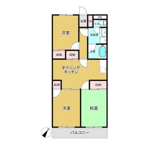 3LDK 間取り図