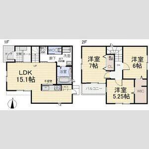 3LDK 間取り図