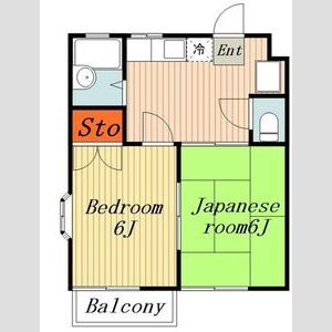 2DK 間取り図