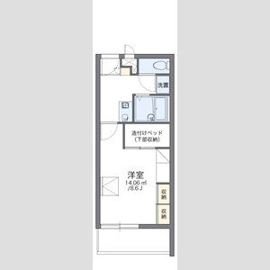 1K 間取り図