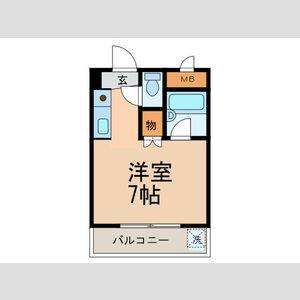 ワンルーム 間取り図