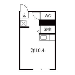 ワンルーム 間取り図