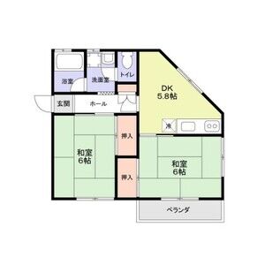 2DK 間取り図