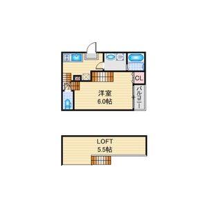 1K 間取り図
