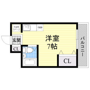 ワンルーム 間取り図