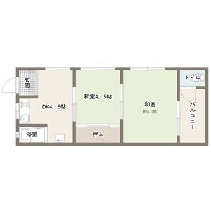 1DK 間取り図