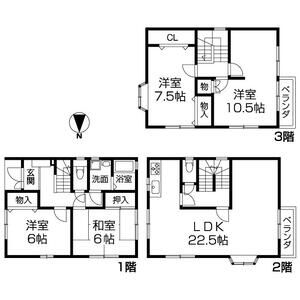 4LDK 間取り図