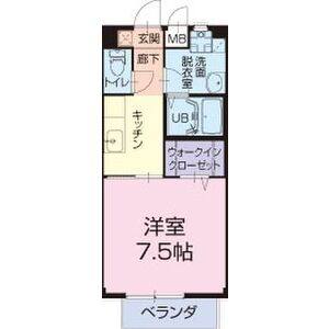 1K 間取り図