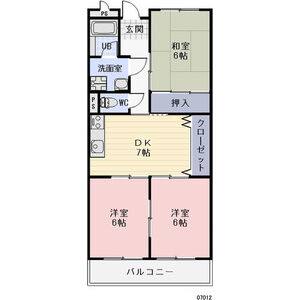 3DK 間取り図
