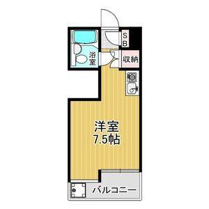 ワンルーム 間取り図