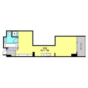 ワンルーム 間取り図