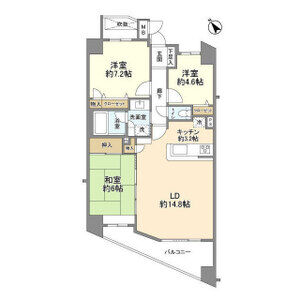 3LDK 間取り図