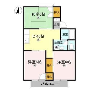 3DK 間取り図