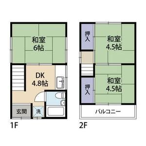 3DK 間取り図