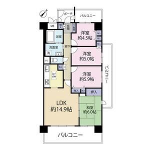 4LDK 間取り図