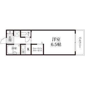 1K 間取り図