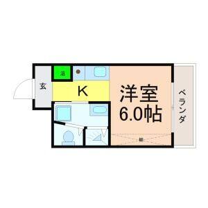 ワンルーム 間取り図