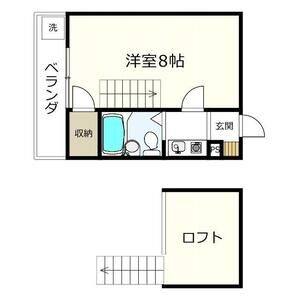 1K 間取り図