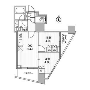 2DK 間取り図