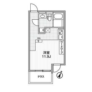 ワンルーム 間取り図