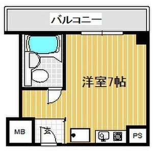 ワンルーム 間取り図