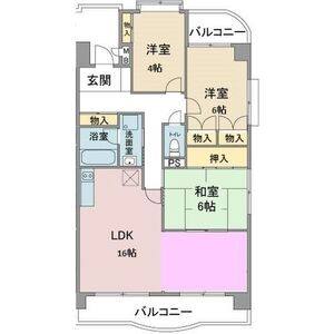 3LDK 間取り図