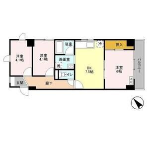3DK 間取り図