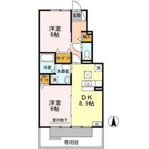 2DK 間取り図