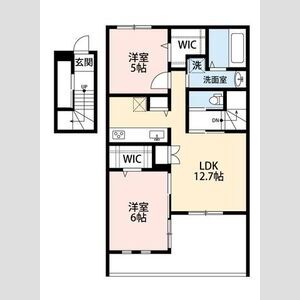 2LDK 間取り図