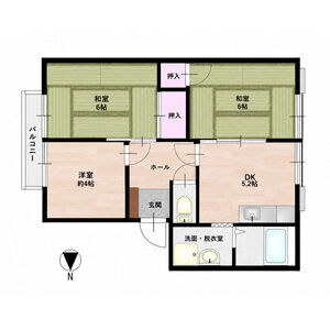 3DK 間取り図