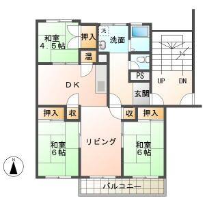 3LDK 間取り図