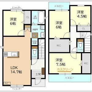 4LDK 間取り図