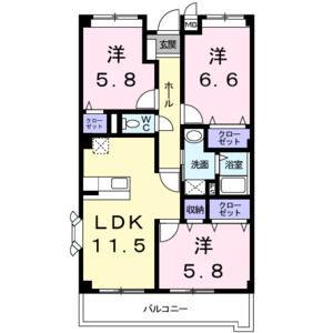 3LDK 間取り図